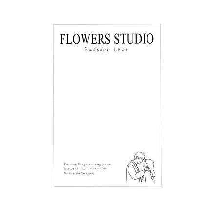 100pcs Simple Wrapping Paper Flower Package Floral Bouquet Paper for Florists