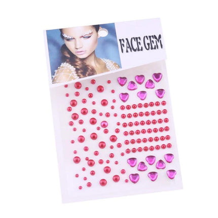 Face Gems Tattoo Eye Jewels Festival Body Crystal Make Up Sticker Diamond Pearls - Aimall