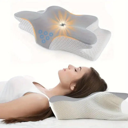 Memory Foam Butterfly Neck Pillow for Enhanced Comfort and Sleep Positioning