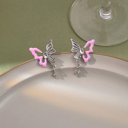 Stylish Hollow Butterfly Earrings for Women Lightweight Fashion Jewelry Elegant