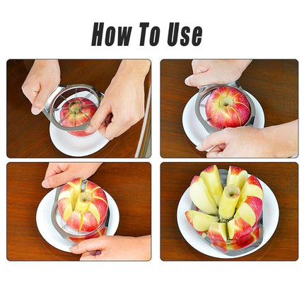 1/2PCS Apple Corer Slicer Peeler Stainless Steel Fruit Cutter Divider Home Tool
