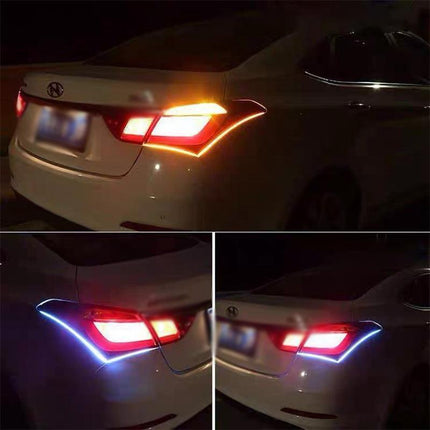 2x 60CM Car LED Strip DRL Turn Signal Switchback Indicator Daytime Running Light - Aimall