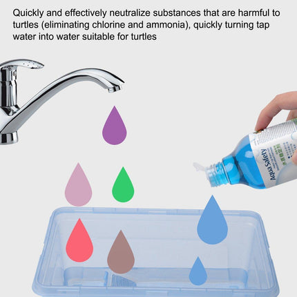 Water Stabiliser for Turtles Reptile Tank Water Conditioner for Healthy Habitat