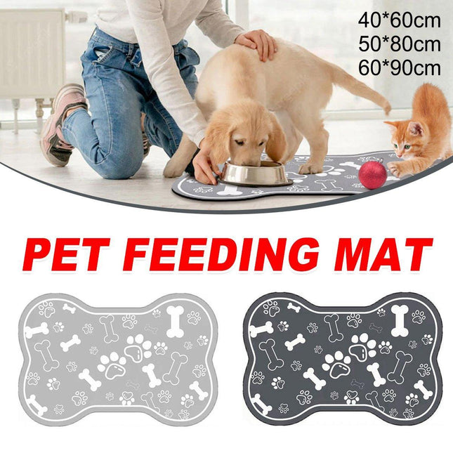Pet Feeding Mat Non-slip Diatom Mud Absorbent Dirt-resistant Waterproof Placemat