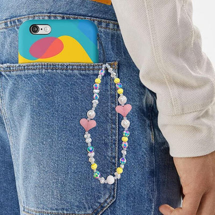 Mobile Strap Phone Charm Beads Chain Jewelry Crystal Stone Anti-Lost Lanyard - Aimall
