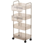 Multi-layer Acrylic Bathroom Kitchen Storage Rack Mobile Snack Organizer