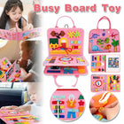Cloth Busy Board Sensory Education Book Felt Bag Toy for Early Learning and Play
