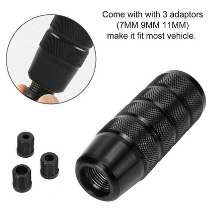 Manual Aluminum Car Gear Stick Shift Knobs Black Shifter Knob Lever Universal - Aimall