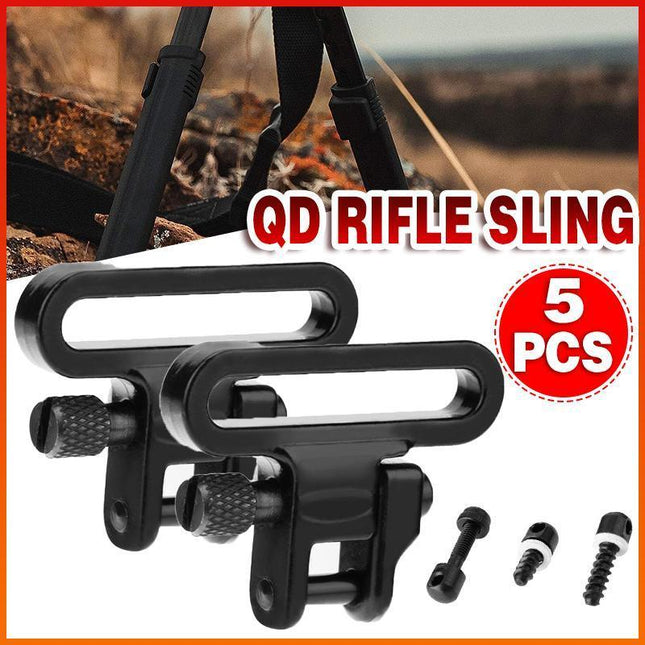 5PCS Swivel Studs Bolt Quick Detach Machine Screw & Base FOR QD Rifle Sling AU - Aimall