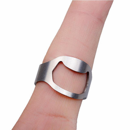 New Stainless Steel Bottle Opener Ring Super Cool Novelty Gift Idea Bottle opener - Aimall