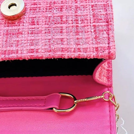 Girls Small Square Princess Handbag Chain Shoulder Bag Kids Messenger Bag