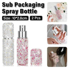 2pcs Travel Perfume Dispenser Refillable Spray Bottle Portable Sample Pack Tool