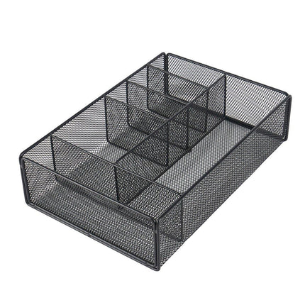 Creative Metal Hollow Pen Holder Desktop Organizer Student Pen Storage Basket