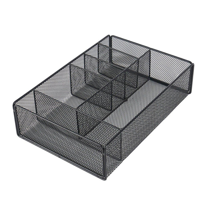 Creative Metal Hollow Pen Holder Desktop Organizer Student Pen Storage Basket