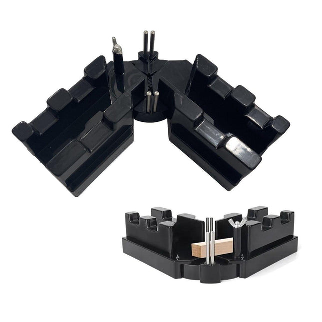 2-in-1 Bevel and Mitre Box Precision Cutting Tool with Scale for Accurate Angles