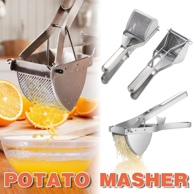 Manual Potato Masher and Juicer Multi-Purpose Potato Press for Kitchen Use