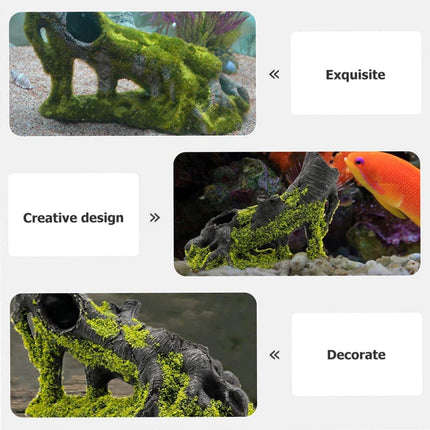 Resin Fish Tank Decorations Aquascape Dead Wood Ornament Simulation for Aquarium