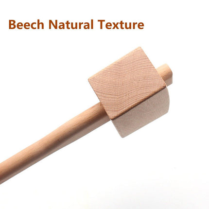 DIY Leather Craft Tools Square Solid Wood Hammer Mallet for Leatherworking