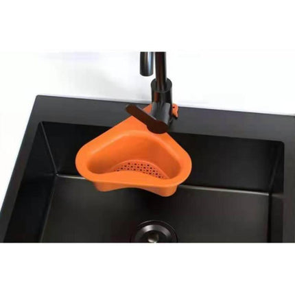 Swan Drain Basket Punch Free Kitchen Sink Filter Organizer Strainer Holder Tool