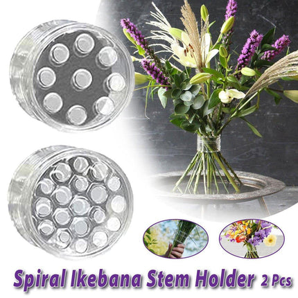 Spiral Ikebana Stem Holder Ring Vases Flower Bouquet Floral Arranger Tool DIY