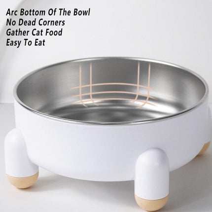 Anti-Tip Stainless Steel Dog Bowl Pet Basin for Dogs Cats Durable Feeding Dish