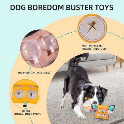 Interactive Dog Puzzle Toys Food Dispensing Stress Relief Hidden Treat Training