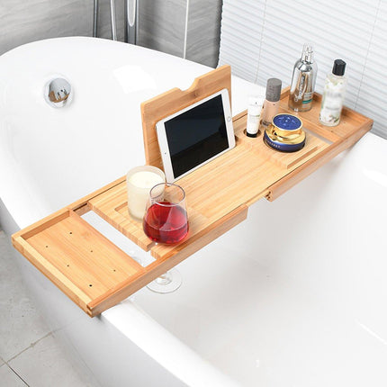 Eco-Friendly Bamboo Bathtub Rack for Enhanced Bath Experience