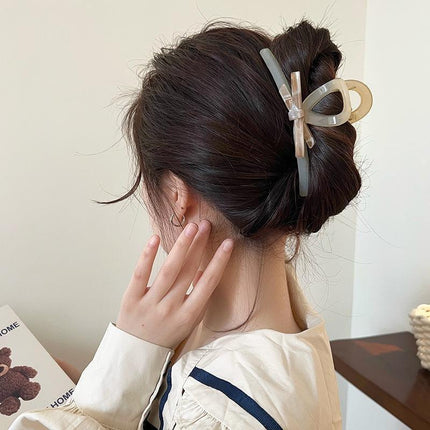 Oversized Hair Claws Shark Clip Women Elegant Ponytail Hairpin Hair Accessories - Aimall