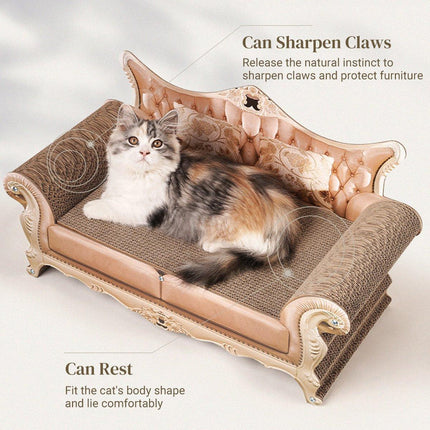 Cat Sofa Scratcher Furniture Protector Anti-Scratch Chaise Lounge Bed Cat Toy