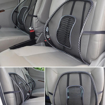 2x Mesh Lumbar Back Support for Office Home Car Seat Chair Truck Pillow Cushion - Aimall
