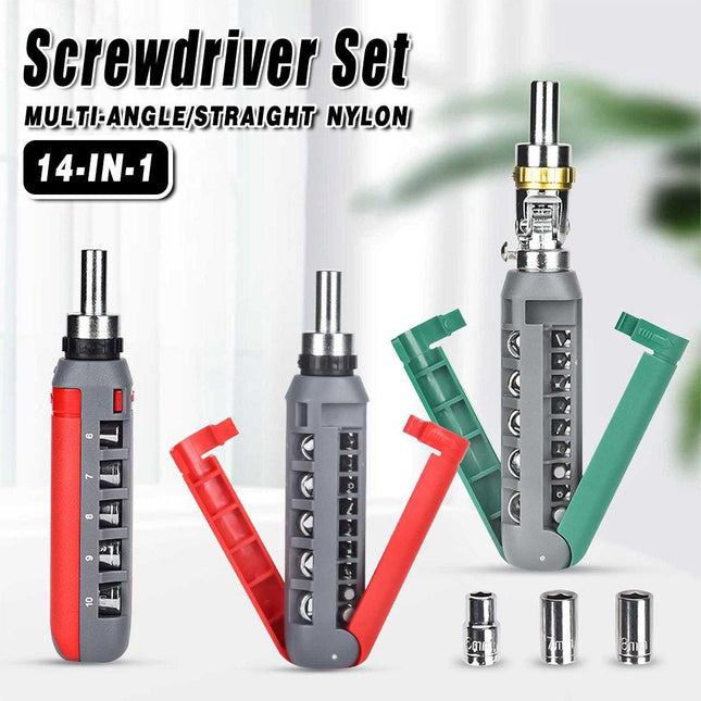 Ratchet Screwdriver Set Multifunctional Home Maintenance Tool Kit for DIY Repair