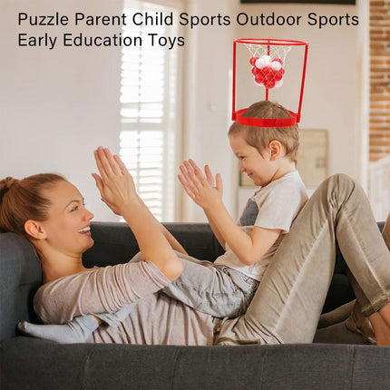 Outdoor Head Basketball Toy Fun Toss Game Hoop for Party and Group Activities