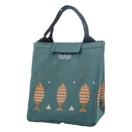 Portable Insulated Thermal Cooler Lunch Box Carry Tote Picnic Case Storage Bag 23.5x20x17cm - Aimall