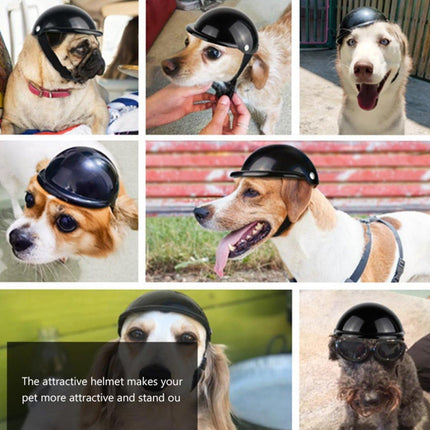 Motorcycle Pet Helmet Dog Cat Riding Hat Toy Accessory