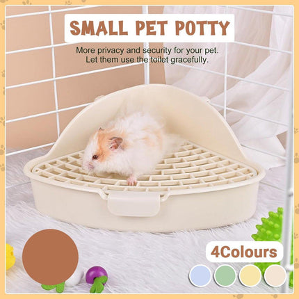 Rabbit Litter Box And Small Animals Pet Toilet Pee Pad Supplies Potty Rabbit - Aimall