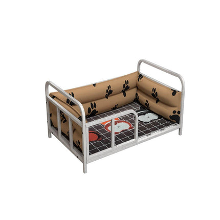 Durable Dog Kennel Bed Frame Raised Pet Bed for Small and Large Dogs Outdoor Use