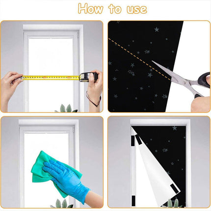 Portable Blackout Curtains for Sunscreen Window Shades Light Blocking Drapes
