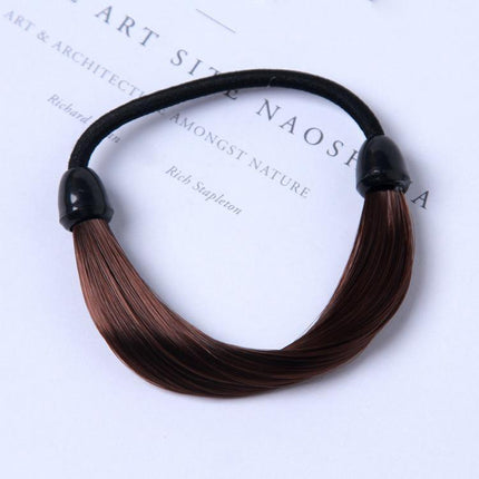 Fashion Straight Hair Band Elastic Hair Rope Wig Ponytail Holder Scrunchie