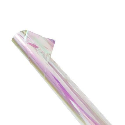 Iridescent Flower Bouquet Wrapping Paper 80CM*15M Cellophane Rainbow Film - Aimall