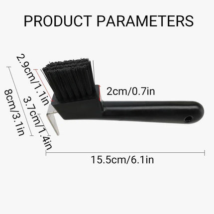 Horseshoe Cleaning Hook Brush Equestrian Horse Hoof Care Grooming Tools Supplies