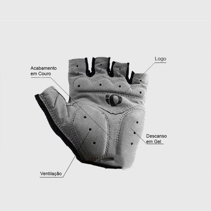 L Size Cycling Bicycle Half Finger Bike Gloves Unisex Anti Slip Padded - Aimall