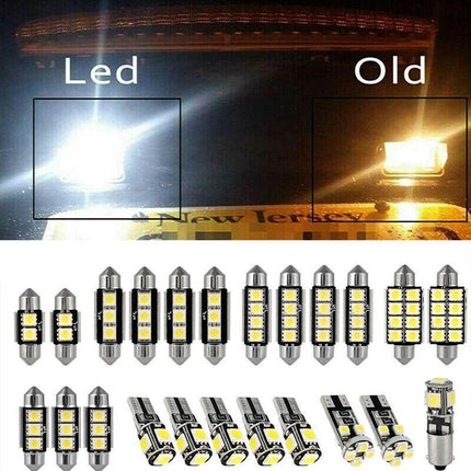 23x Car 12v Led Festoon Interior White Light Bulb 5050 5smd Auto Dome Globe DF - Aimall