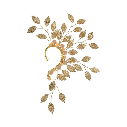 Retro Niche Design Ear Bone Clip Elf Leaf Ear Hanging Ornaments Jewellery
