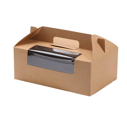 25pcs Portable Cupcake Packaging Box with Transparent Window for Easy Opening