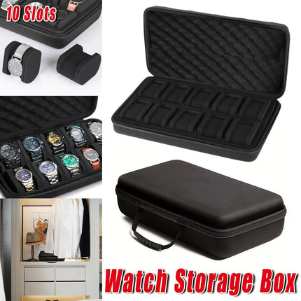 Ten Slots Watch Storage Box Shockproof Mechanical Smart Watch Organizer Case