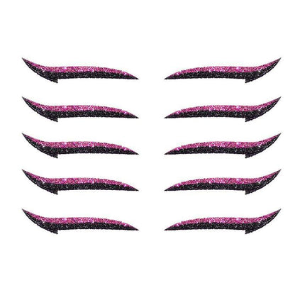 Reusable Eyeliner Stickers Makeup Eye shadow Glitter Eye Cosmetic Eyeliners - Aimall