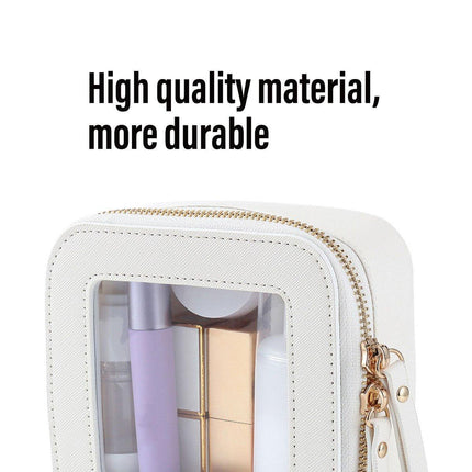 Clear Waterproof Travel Makeup Bag Portable Cosmetic Toiletry Organizer Box