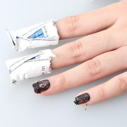 Disposable Nail Polish Remover UV Soak Off Acetone Art Removal Gel Wraps Cleaner - Aimall