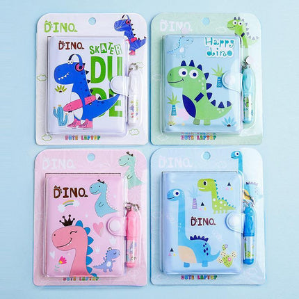Mini Notebook with pen Cute Pattern Kid Stationery Paper Random - Aimall
