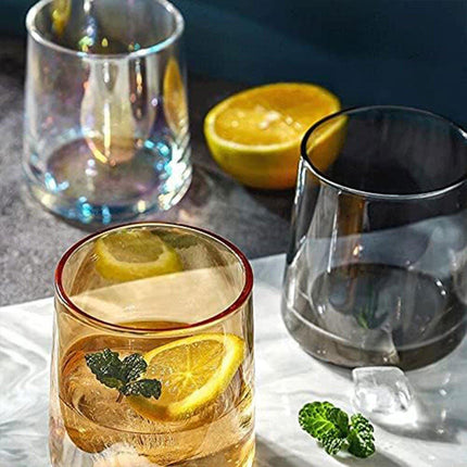 2PCS Hotel Household Glass Toothwash Cups Set Simple Gargle Toothwash Cup